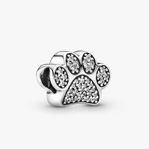 NEW Pandora Sparkling Paw Print Charm